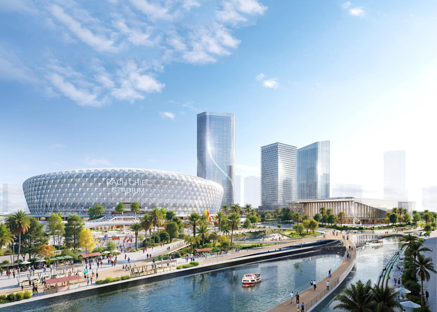 Hình hài khu đô thị thể thao Rạch Chiếc 146.000 tỷ khi hoàn thiện
